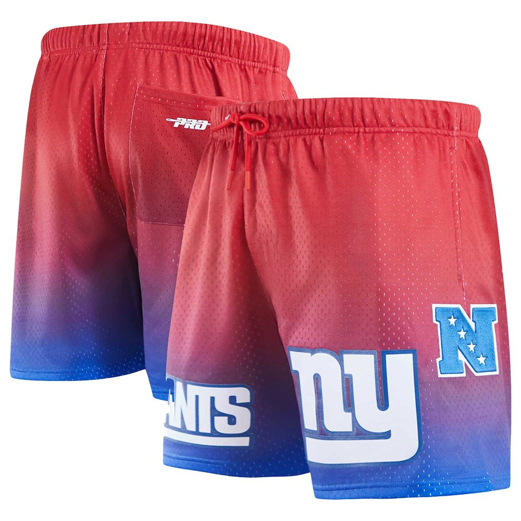 New York Giants Pro Standard Ombre Mesh Shorts - Royal/Red cheap