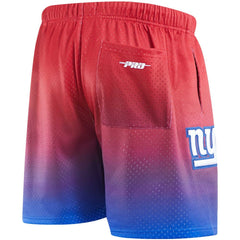 New York Giants Pro Standard Ombre Mesh Shorts - Royal/Red cheap
