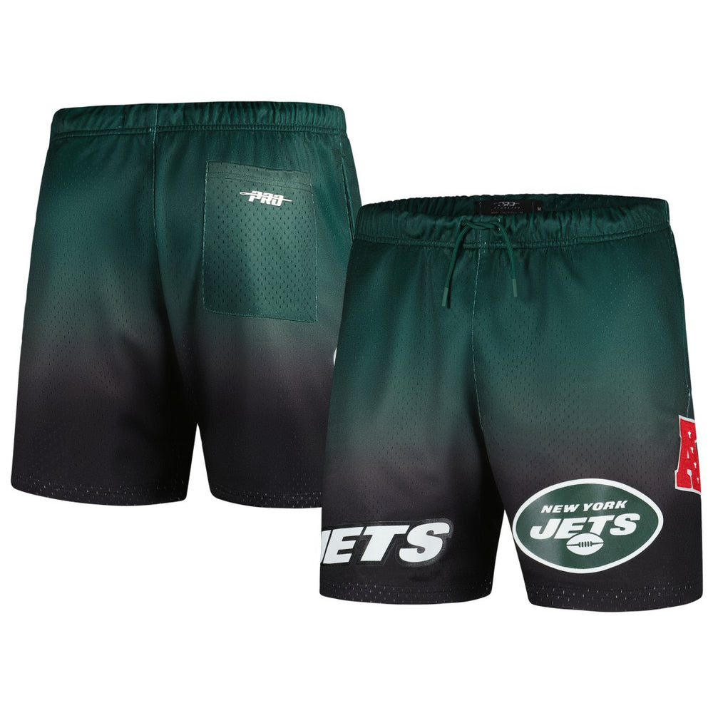 New York Jets Pro Standard Ombre Mesh Shorts - Black/Green discount