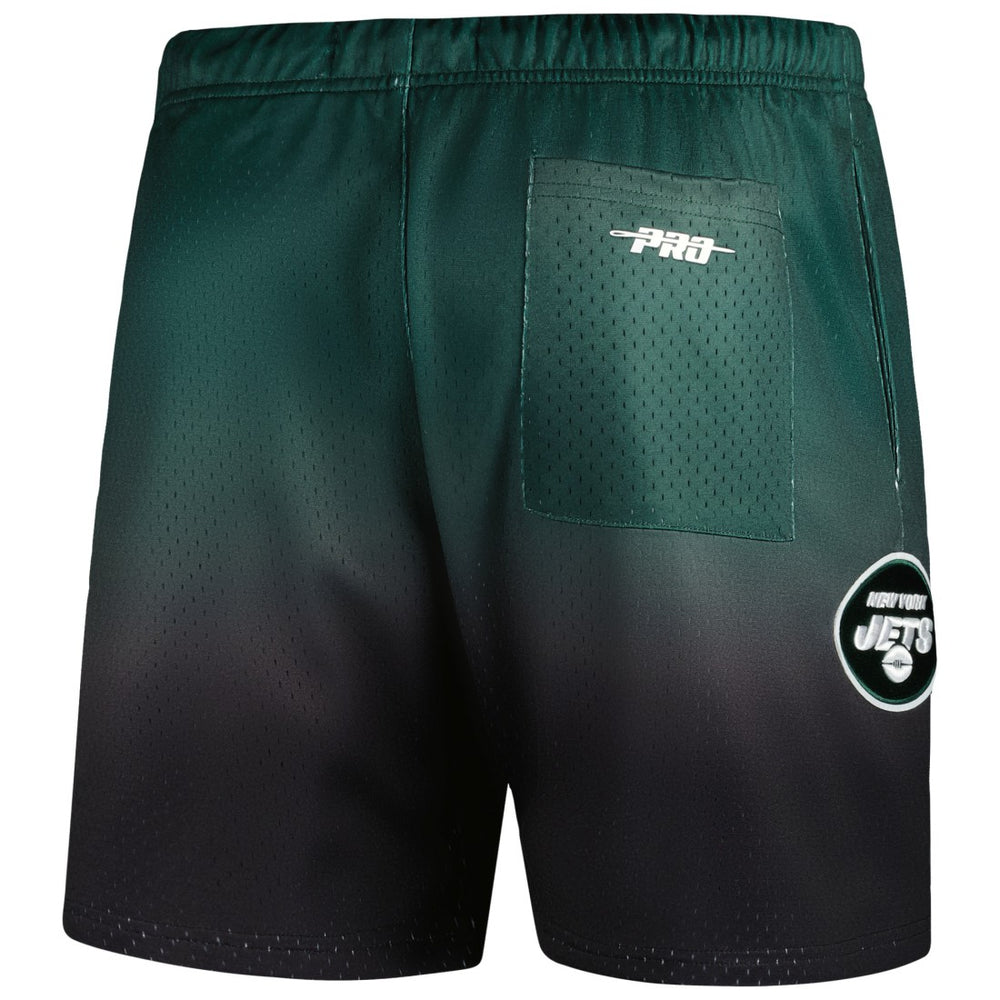 New York Jets Pro Standard Ombre Mesh Shorts - Black/Green discount