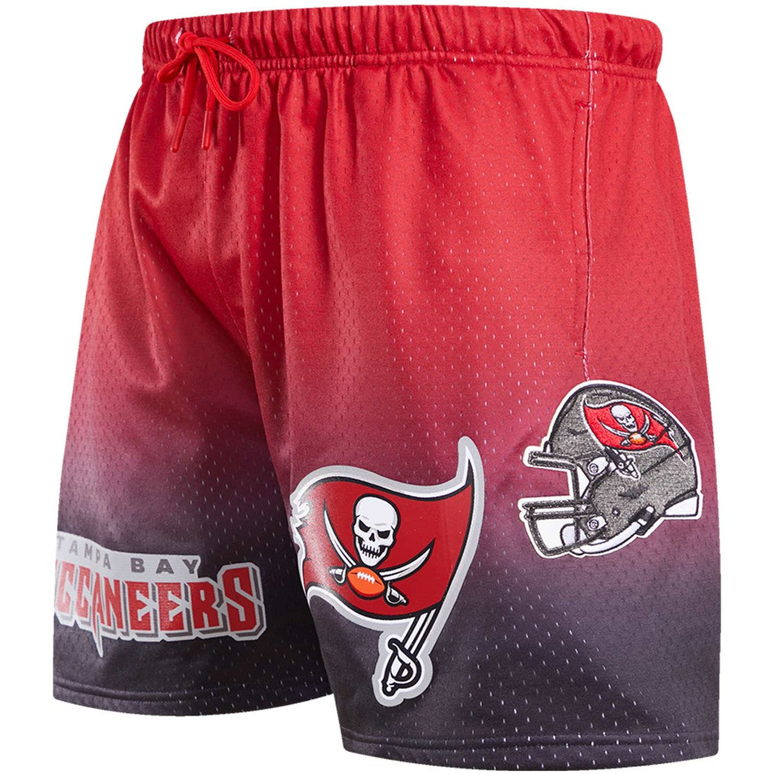 Tampa Bay Buccaneers Pro Standard Ombre Mesh Shorts - Black/Red sale
