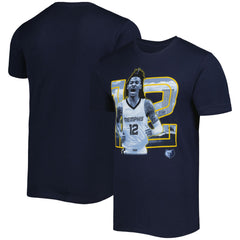 Ja Morant Memphis Grizzlies Stadium Essentials Unisex Player Skyline T-Shirt - Navy on sale