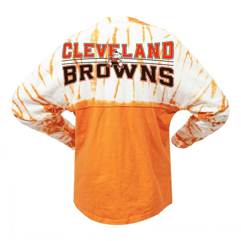 Cleveland Browns Women's Vintage Bamboo Spirit Jersey Long Sleeve T-Shirt - Orange outlet