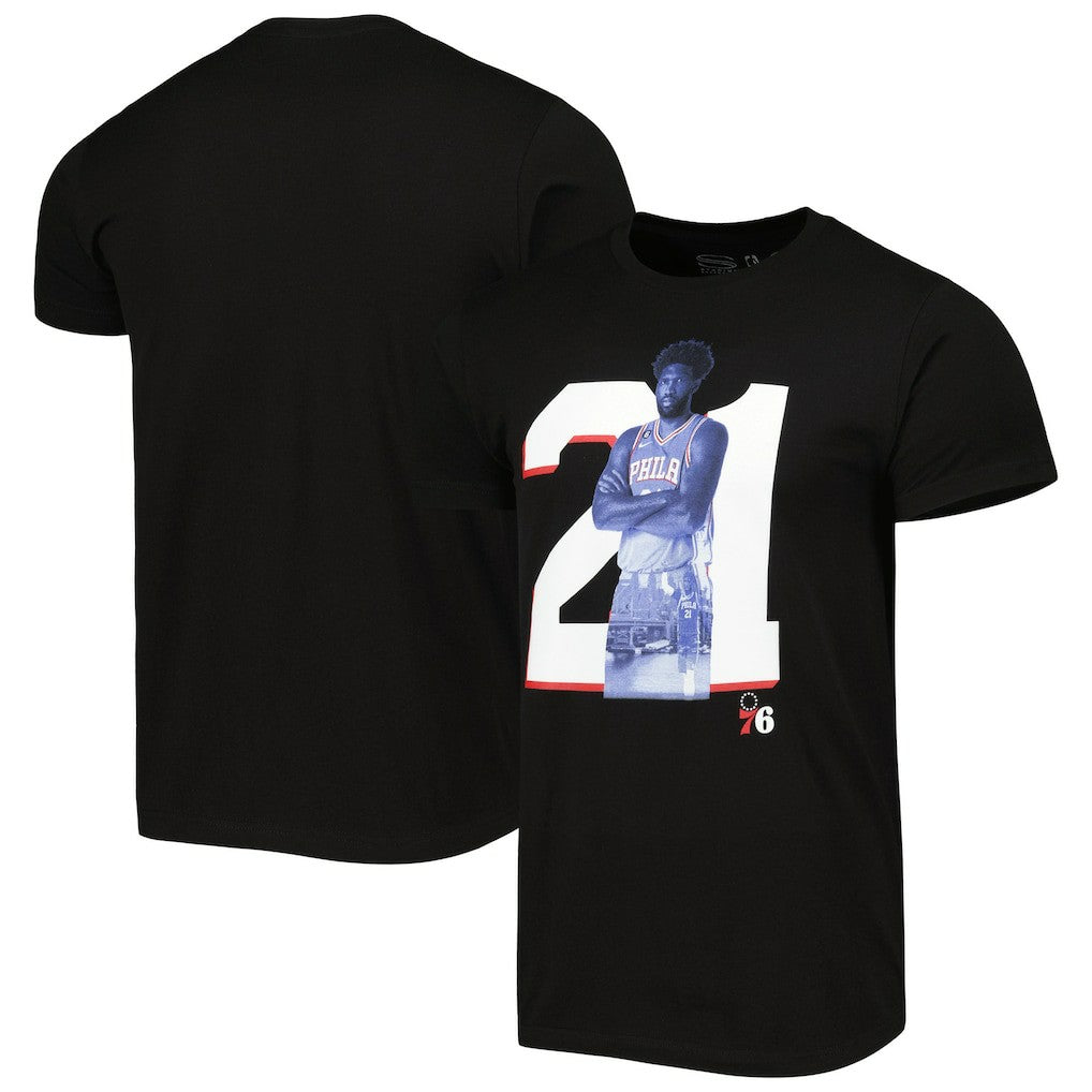Joel Embiid Philadelphia 76ers Stadium Essentials Player Metro T-Shirt - Black on sale
