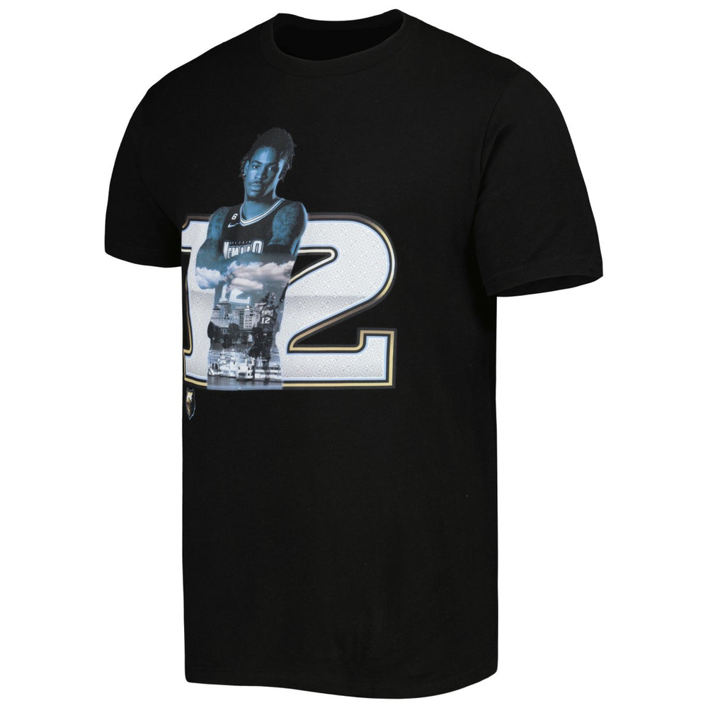 Ja Morant Memphis Grizzlies Stadium Essentials Player Metro T-Shirt - Black on sale