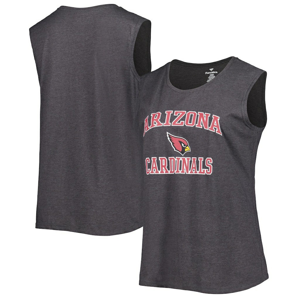 Arizona Cardinals Women's Plus Size Tank Top - Heather Charcoal on sale