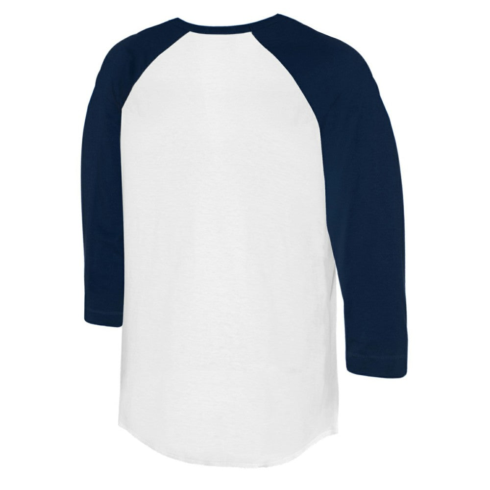 Minnesota Twins Tiny Turnip Women's Kate 3/4-Sleeve Raglan T-Shirt - White/Navy