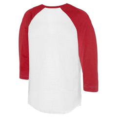 Boston Red Sox Tiny Turnip Unisex Sugar Skull 3/4-Sleeve Raglan T-Shirt - White/Red