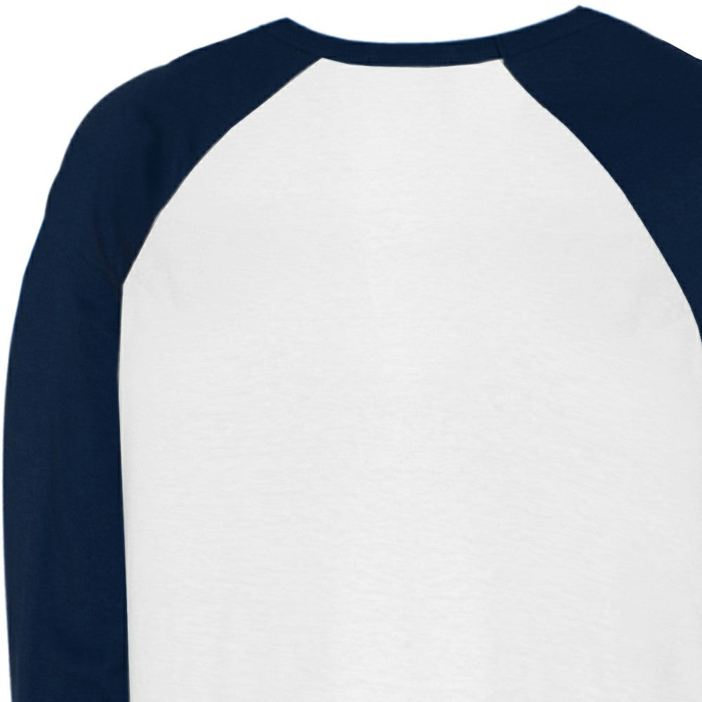 Minnesota Twins Tiny Turnip Unisex Sundae Helmet 3/4-Sleeve Raglan T-Shirt - White/Navy