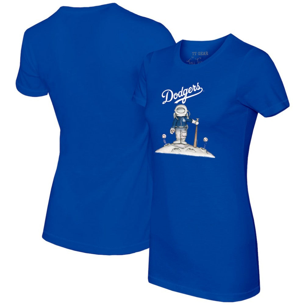 Los Angeles Dodgers Tiny Turnip Women's Astronaut T-Shirt - Royal