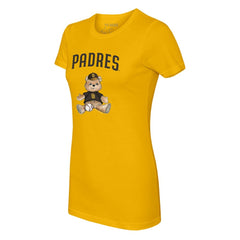 San Diego Padres Tiny Turnip Women's Teddy Boy T-Shirt - Gold