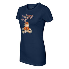 Detroit Tigers Tiny Turnip Women's Teddy Boy T-Shirt - Navy