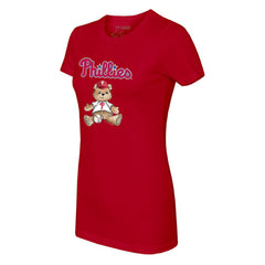 Philadelphia Phillies Tiny Turnip Women's Teddy Boy T-Shirt - Red