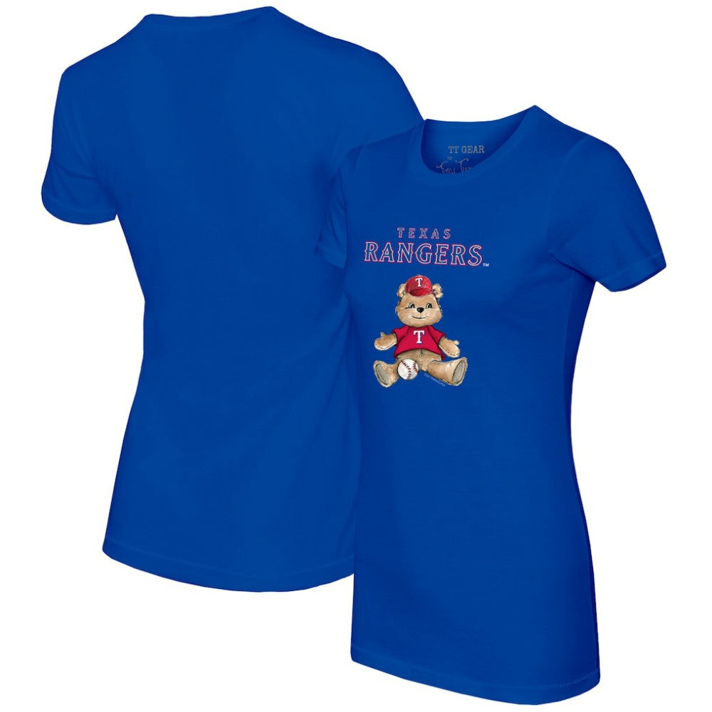 Texas Rangers Tiny Turnip Women's Teddy Boy T-Shirt - Royal