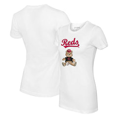 Cincinnati Reds Tiny Turnip Women's Teddy Boy T-Shirt - White