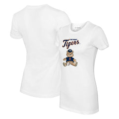 Detroit Tigers Tiny Turnip Women's Teddy Boy T-Shirt - White