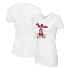 Philadelphia Phillies Tiny Turnip Women's Teddy Boy T-Shirt - White
