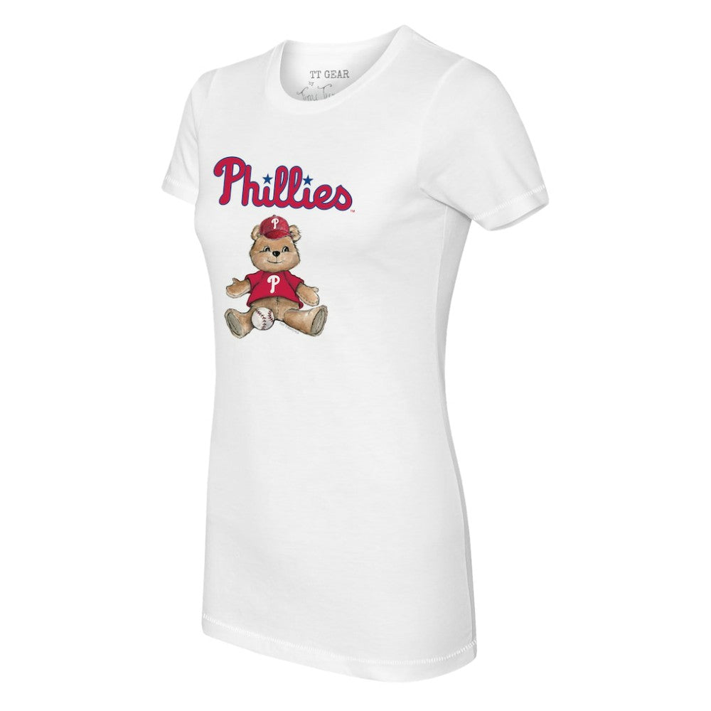 Philadelphia Phillies Tiny Turnip Women's Teddy Boy T-Shirt - White