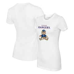 Texas Rangers Tiny Turnip Women's Teddy Boy T-Shirt - White