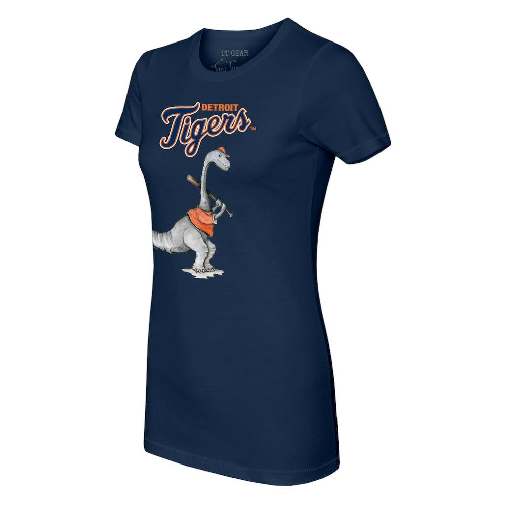 Detroit Tigers Tiny Turnip Women's Bronto T-Shirt - Navy