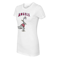 Los Angeles Angels Tiny Turnip Women's Bronto T-Shirt - White