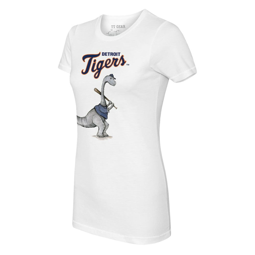 Detroit Tigers Tiny Turnip Women's Bronto T-Shirt - White