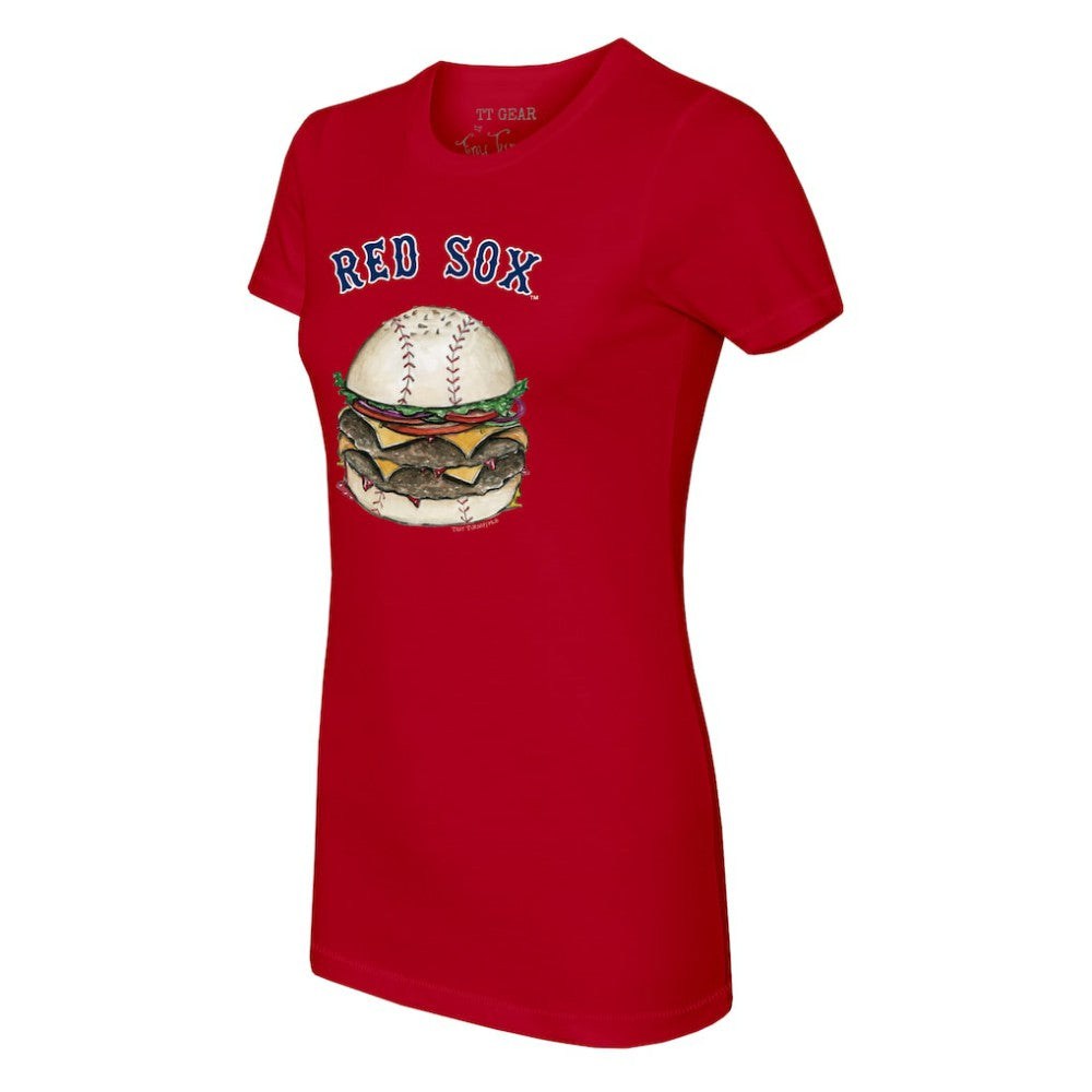 Boston Red Sox Tiny Turnip Women's Burger T-Shirt - Red