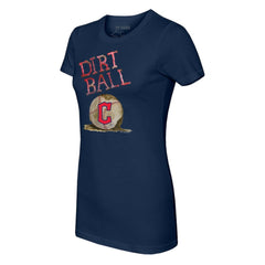 Cleveland Guardians Tiny Turnip Women's Dirt Ball T-Shirt - Navy