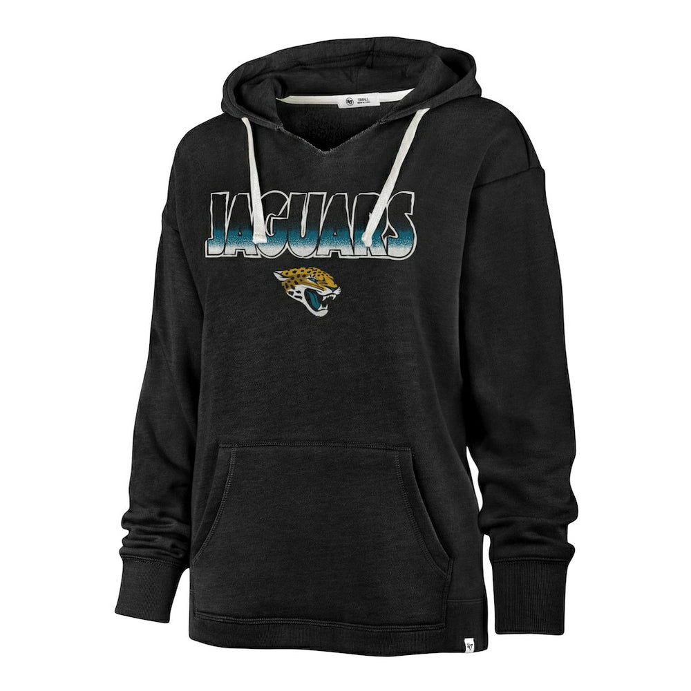 Jacksonville Jaguars '47 Women's Color Rise Kennedy Pullover Hoodie - Black for sale