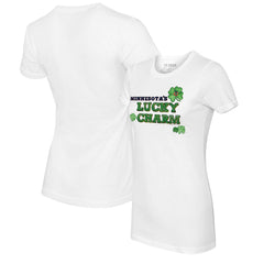 Minnesota Twins Tiny Turnip Women's Lucky Charm T-Shirt - White