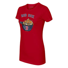 Boston Red Sox Tiny Turnip Women's Nacho Helmet T-Shirt - Red