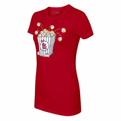 St. Louis Cardinals Tiny Turnip Women's Popcorn T-Shirt - Red