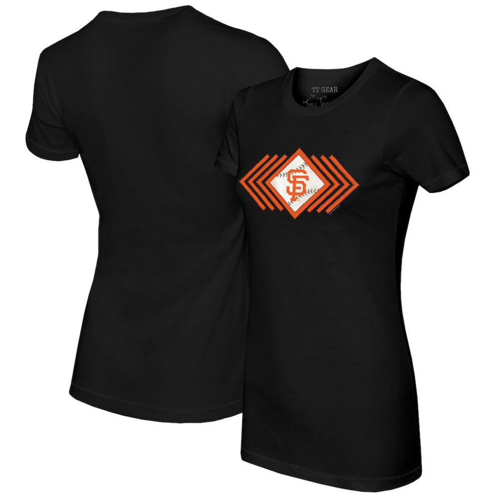 San Francisco Giants Tiny Turnip Women's Prism Arrows T-Shirt - Black