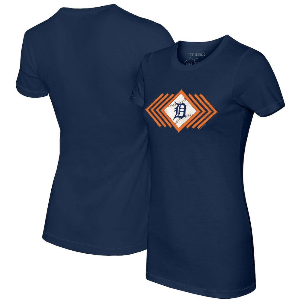 Detroit Tigers Tiny Turnip Women's Prism Arrows T-Shirt - Navy