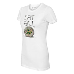 Athletics Tiny Turnip Women's Spit Ball T-Shirt - White