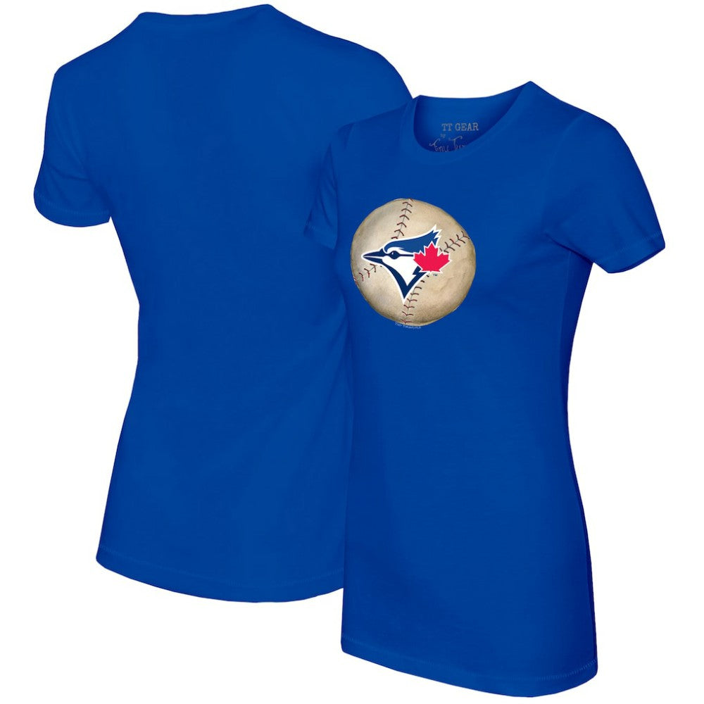 Toronto Blue Jays Tiny Turnip Women's Stitched Baseball T-Shirt - Royal