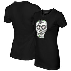 Chicago White Sox Tiny Turnip Women's Sugar Skull T-Shirt - Black