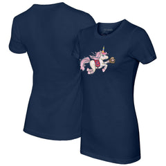 Cleveland Guardians Tiny Turnip Women's Unicorn T-Shirt - Navy