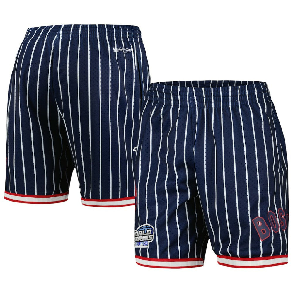 Boston Red Sox Cooperstown Collection 2004 World Series City Collection Mesh Shorts - Navy | Mitchell & Ness