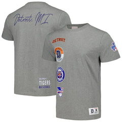 Detroit Tigers Cooperstown Collection City Collection T-Shirt - Heather Gray | Mitchell & Ness