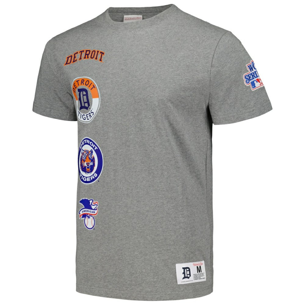 Detroit Tigers Cooperstown Collection City Collection T-Shirt - Heather Gray | Mitchell & Ness