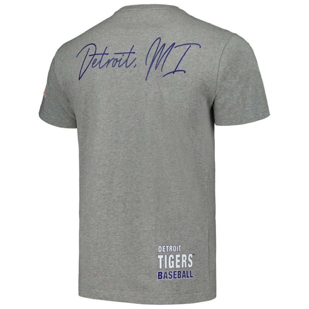 Detroit Tigers Cooperstown Collection City Collection T-Shirt - Heather Gray | Mitchell & Ness