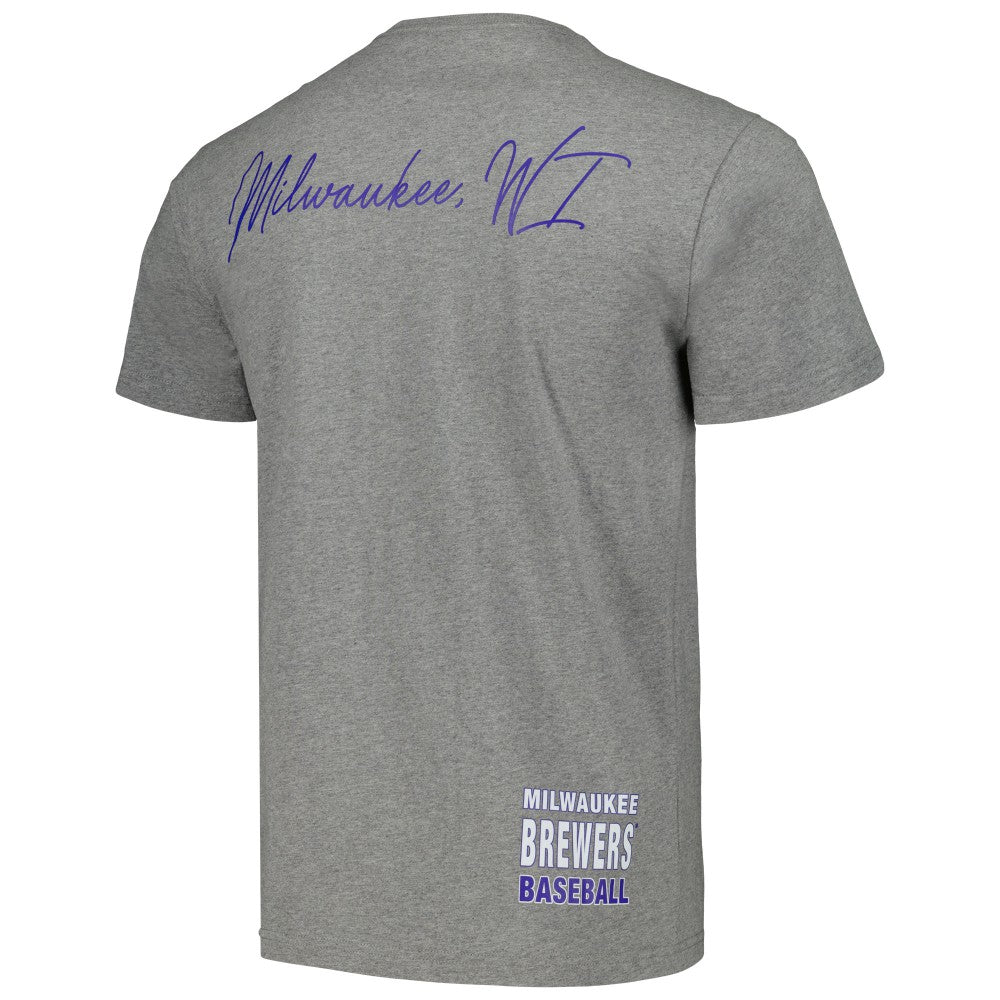 Milwaukee Brewers Cooperstown Collection City Collection T-Shirt - Heather Gray | Mitchell & Ness