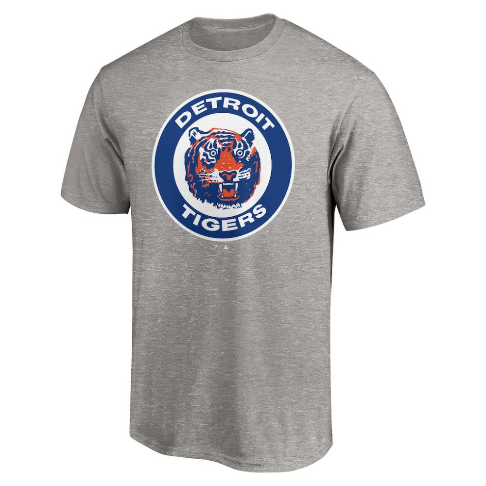 Detroit Tigers Cooperstown Collection Huntington T-Shirt - Heather Gray