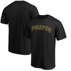 Pittsburgh Pirates Official Wordmark Team T-Shirt - Black