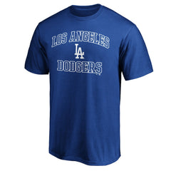 Los Angeles Dodgers Heart & Soul Team Logo T-Shirt - Royal