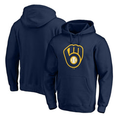 Milwaukee Brewers Official Team Logo Pullover Hoodie - Navy