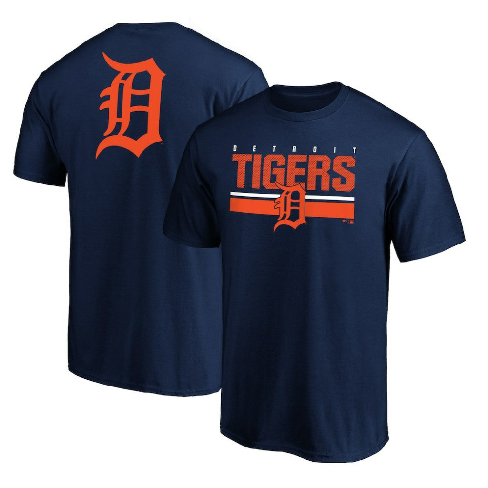 Detroit Tigers End Game Team Wordmark T-Shirt - Navy