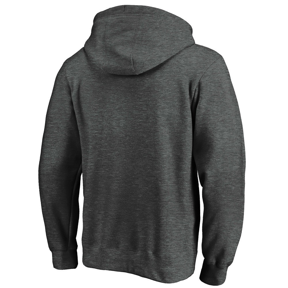 Los Angeles Dodgers Team Lock Up Wordmark Pullover Hoodie - Charcoal