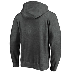 Los Angeles Dodgers Team Lock Up Wordmark Pullover Hoodie - Charcoal